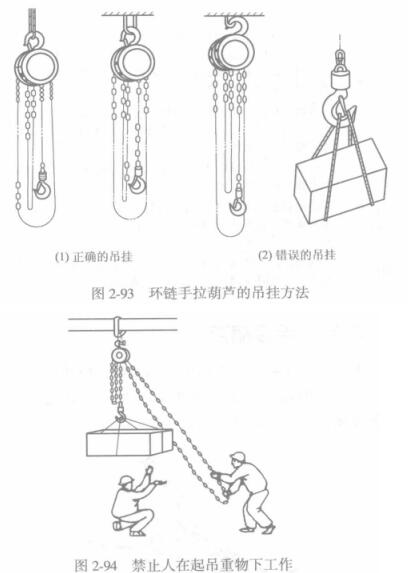 手拉葫芦的正确吊挂方法